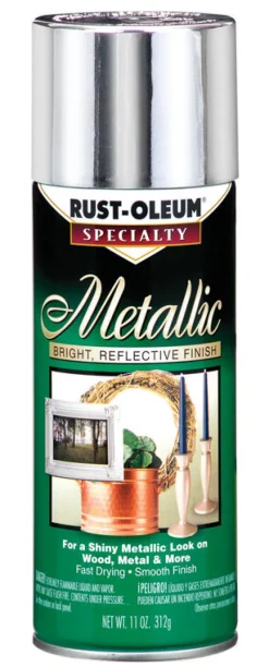 Rust-Oleum Specialty Silver Metallic Spray Paint 11 oz. (Pack of 6)