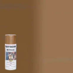 Rust-Oleum Stops Rust Antique Brass Metallic Spray Paint 11 oz. (Pack of 6)