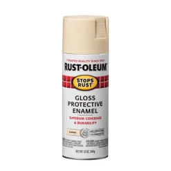 Rust-Oleum Stops Rust Gloss Almond Spray Paint 12 oz.