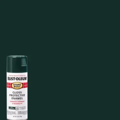 Rust-Oleum Stops Rust Gloss Dark Hunter Green Spray Paint 12 Oz. (Pack Of 6)