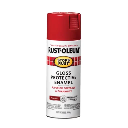 Rust-Oleum Stops Rust Gloss Regal Red Spray Paint 12 Oz. (Pack Of 6)