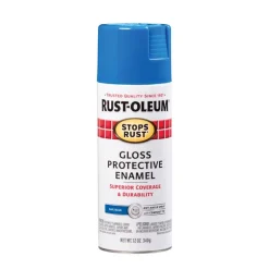 Rust-Oleum Stops Rust Gloss Sail Blue Spray Paint 12 Oz. (Pack Of 6)