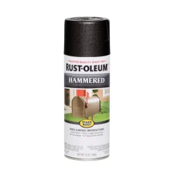 Rust-Oleum Stops Rust Hammered Black Spray Paint 12 oz. (Pack of 6)