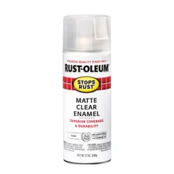 Rust-Oleum Stops Rust Matte Clear Spray Paint 12 oz. (Pack of 6)