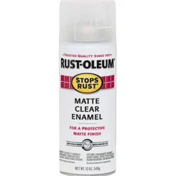 Rust-Oleum Stops Rust Matte Clear Spray Paint 12 oz. (Pack of 6)