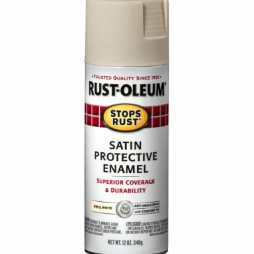 Rust-Oleum Stops Rust Satin White Protective Enamel Spray 12 oz.