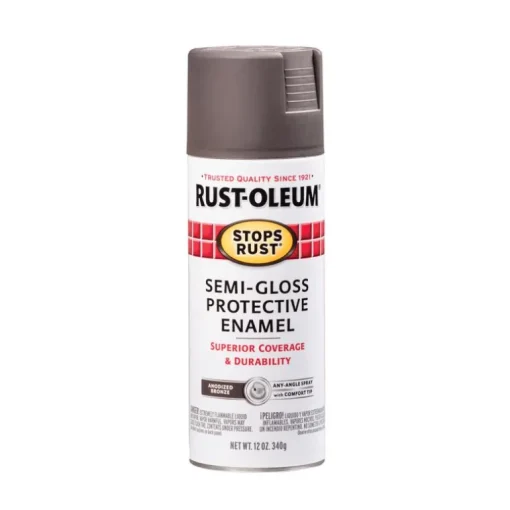 Rust-Oleum Stops Rust Semi-Gloss Anodized Bronze Enamel Spray Paint 12 oz. (Pack of 6)