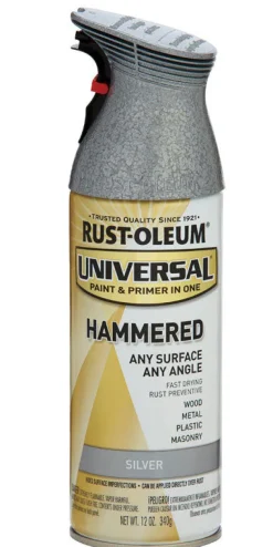 Rust-Oleum Universal Hammered Silver Spray Paint 12 oz.