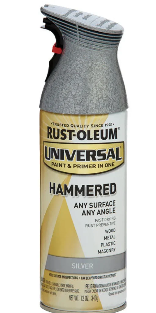Rust-Oleum Universal Hammered Silver Spray Paint 12 oz.