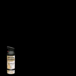 Rust-Oleum Universal Paint & Primer in One Gloss Black Spray Paint 12 oz. (Pack of 6)