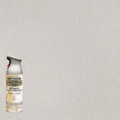 Rust-Oleum Universal Paint & Primer in One Satin Nickel Spray Paint 11 oz. (Pack of 6)