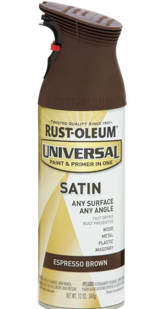 Rust-Oleum Universal Satin Espresso Brown Spray Paint 12 oz