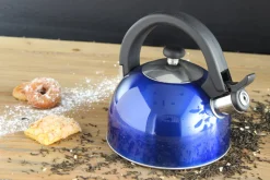 Sabal Blue Stainless Steel 2.1Qts. Tea Kettle