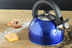 Sabal Blue Stainless Steel 2.1Qts. Tea Kettle