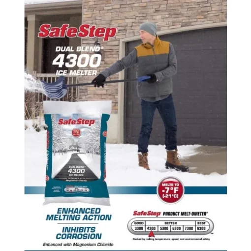 Safe Step Dual Blend 4300 Sodium and Magnesium Chloride Granule Ice Melter 20 lbs.