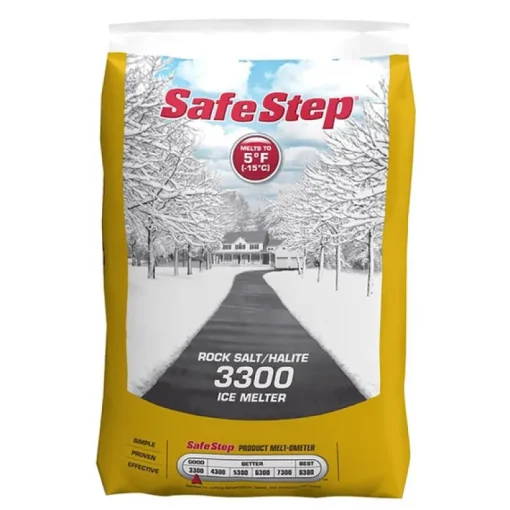 Safe Step Sodium Chloride Crystal Rock Salt Ice Melt 50 lbs.