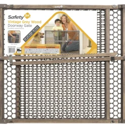 Safety 1st Gray 24 in. H x 28-42 in. W Wood Safety Gate