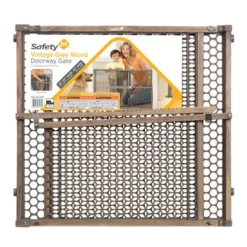 Safety 1st Gray 24 in. H x 28-42 in. W Wood Safety Gate