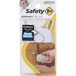 Safety 1st OutSmart White Plastic Cabinet Flex Lock