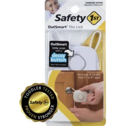 Safety 1st OutSmart White Plastic Cabinet Flex Lock