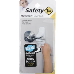 Safety 1st OutSmart White Plastic Lever Handle Lock 1 pk (Pack of 2)