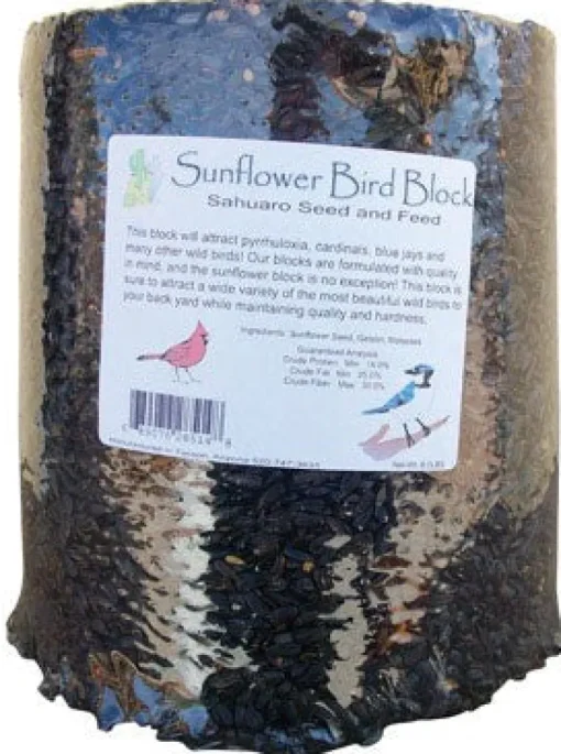 Sahuaro Seed Cardinal Bird Food Block Black Oil Sunflower Seed 8 lb.