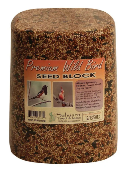 Sahuaro Seed Assorted Species Millet Bird Food Block 8 lb
