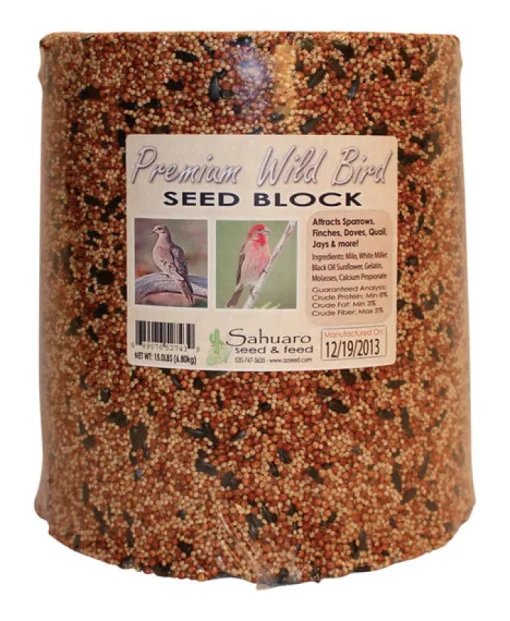 Sahuaro Seed Assorted Species Millet Bird Food Block 15 lb