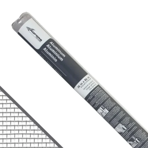 Saint-Gobain ADFORS 36 in. W X 7 ft. L Silver Aluminum Insect Screen Cloth