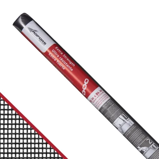 Saint-Gobain ADFORS Extra Strength 36 in. W X 7 ft. L Charcoal Fiberglass Insect Screen Cloth