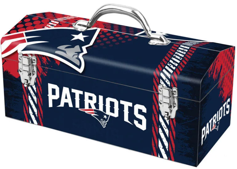 Sainty International Multicolored Steel Art Deco Tool Box 16.25 L x 7.75 H x 7.1 W in.