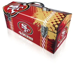Sainty International San Francisco 49ers Art Deco Tool Box 7.7 H x 7.1 W x 16.2 L in.