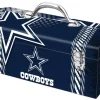 Sainty International Steel Dallas Cowboys Art Deco Tool Box 10 x 16.3 in.