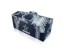 Sainty International Steel Dallas Cowboys Art Deco Tool Box 10 x 16.3 in.