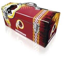 Sainty International Steel Washington Redskins Art Deco Tool Box 33 lbs. Capacity, 7.1 W x 7.75 H in.