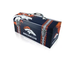 Sainty International Steel Green Bay Packers Lockable Art Deco Tool Box 33 lbs. Capacity 7.75 H in.