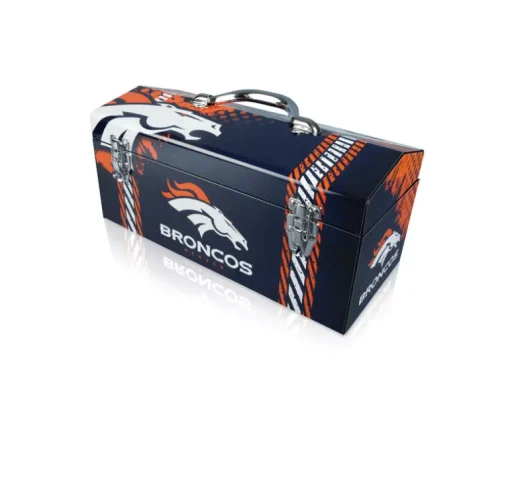 Sainty International Steel Green Bay Packers Lockable Art Deco Tool Box 33 lbs. Capacity 7.75 H in.