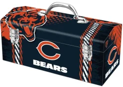 Sainty International Windco Steel Chicago Bears Art Deco Tool Box 16.25 L x 7.75 H x 7.1 W in.