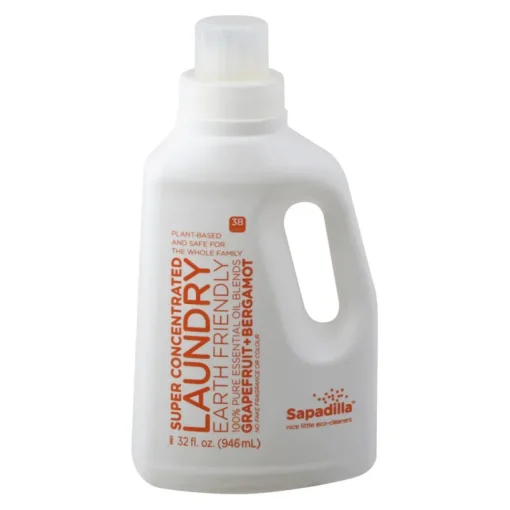 Sapadilla Grapefruit/Bergamot Scent Laundry Detergent Liquid 32 oz (Pack of 6)