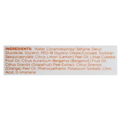 Sapadilla Organic Grapefruit & Bergamot Scent Hand Soap 12 oz. (Pack of 6)