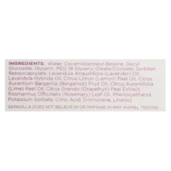 Sapadilla Organic Sweet Lavender & Lime Scent Hand Soap 12 oz. (Pack of 6)