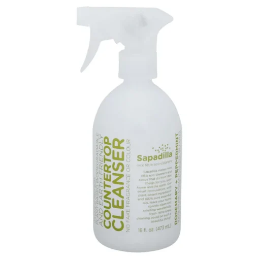 Sapadilla Rosemary & Peppermint Scent Organic Countertop Cleanser Spray 16 oz. (Pack of 6)