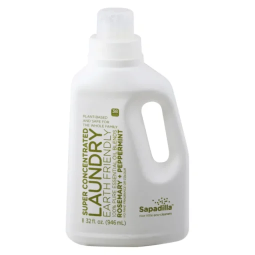 Sapadilla Rosemary/Peppermint Scent Laundry Detergent Liquid 32 oz. (Pack of 6)