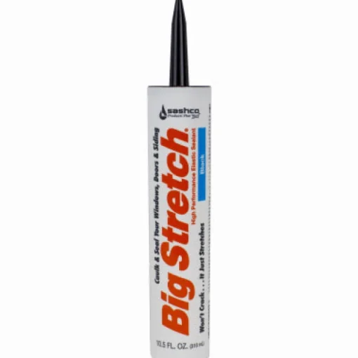 Sashco Big Stretch Black Elastomeric Acrylic Latex Door/Siding/ Window Caulk Sealant 10.5 oz
