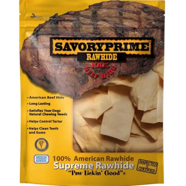 Savory Prime All Size Dogs All Ages Rawhide Chips Chicken 6 in. L 1 pk