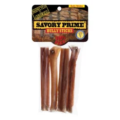 Savory Prime Beef Grain Free Bully Stick For Dogs 5 in. 4 pk