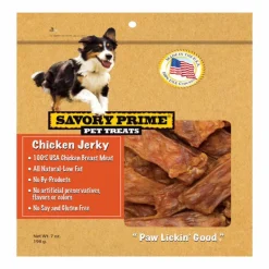Savory Prime Chicken Jerky Grain Free Treats For Dogs 7 oz 1 pk