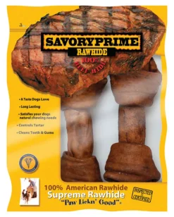 Savory Prime Supreme Large Adult Knotted Bone Beef 6-7 in. L 2 pk