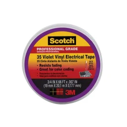 Scotch 3/4 in. W x 66 ft. L Purple Vinyl Electrical Tape (Pack of 5)