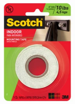 Scotch 1 in. W x 50 in. L Mounting Tape White (Pack of 6)